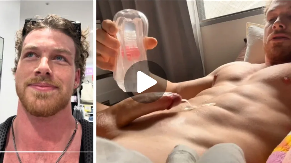 Gorgeous Hunky Zealander pleasuring himself