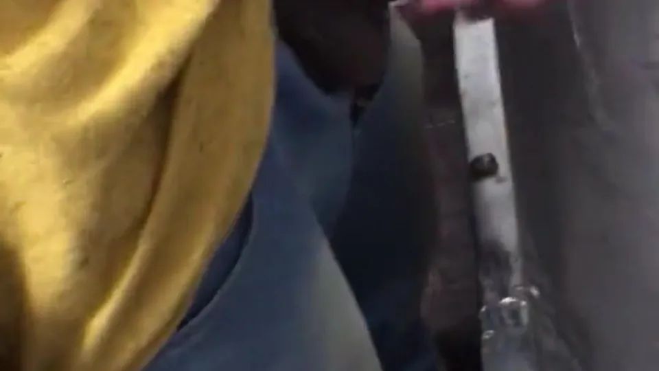 Grabbing BBC Urinal - ThisVid.com
