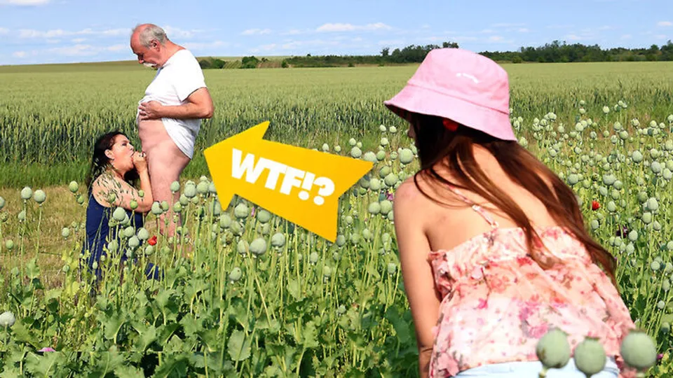 GrandparentsX - Lucka PetiteAndrea WetJonny Gray - Outdoor sex with older couple 