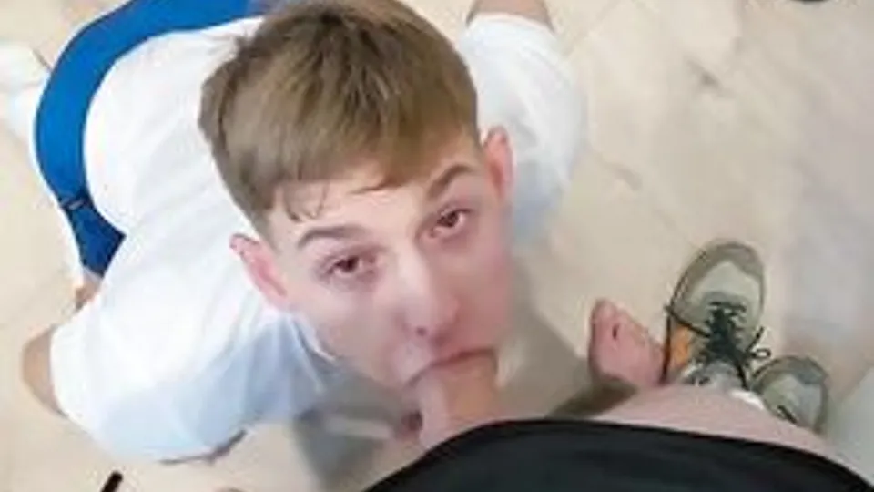 Gray; Sucking on daddys cock and getting fucked