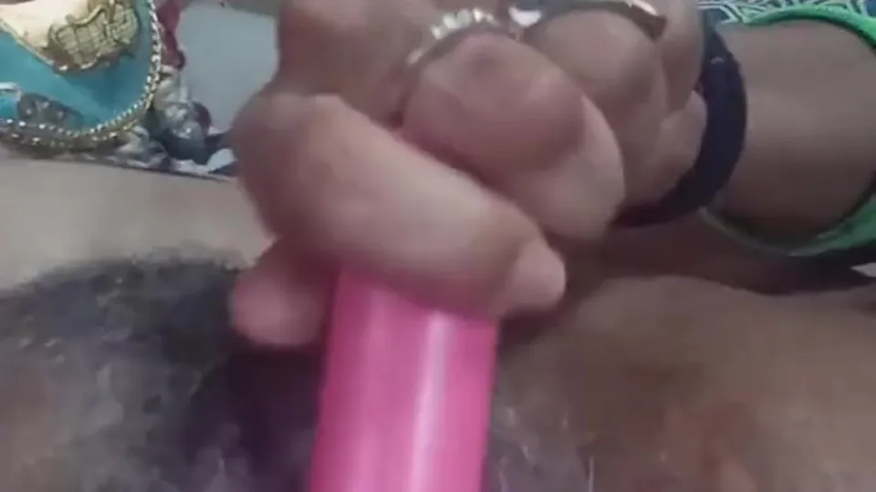 Mature Ebony Lesbian DP in Public