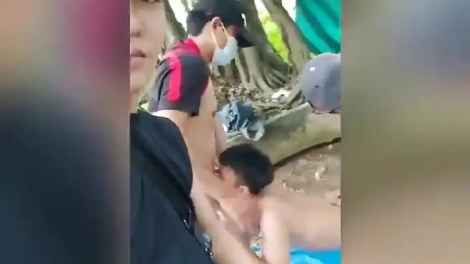 Gay Asian Group Orgy in the Jungle