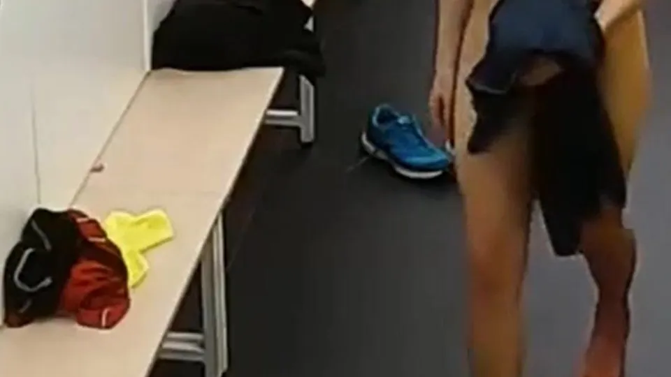 Guy changing room naked