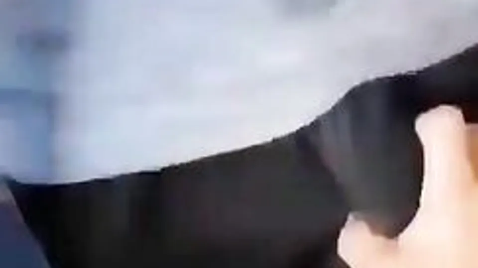 Guy is touching a straight big dick in the bus through shorts gay porn