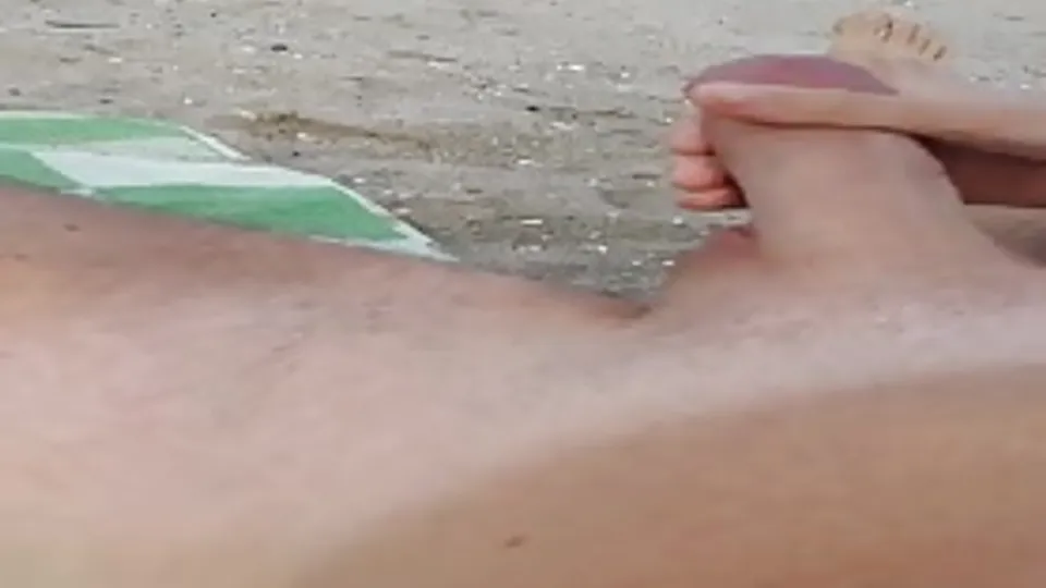 Gay Beach Masturbation