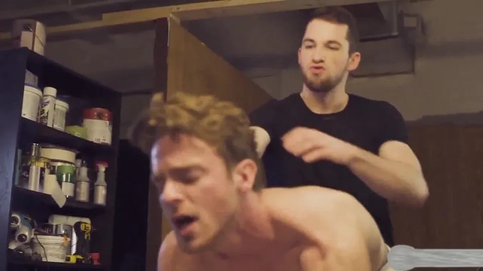 Guy's Hands Tied For Rough Raw Fucking On A Box - ThisVid.com