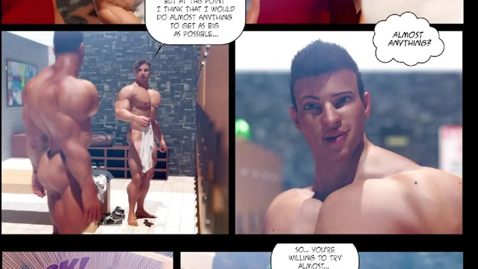 Gym Bros - Muscle growth comic - ThisVid.com