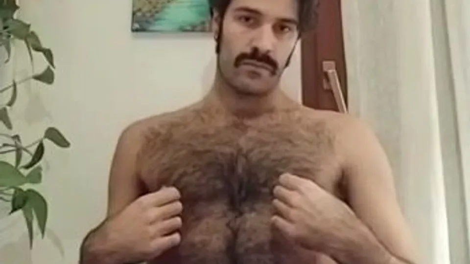 Hairy man on cam - ThisVid.com