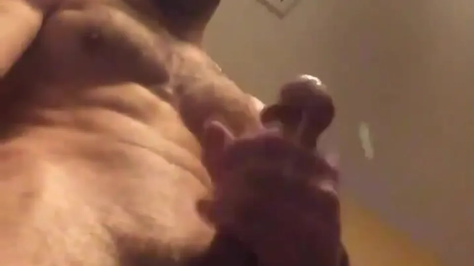 Hairy Muscle Redneck Masturbates and Cums