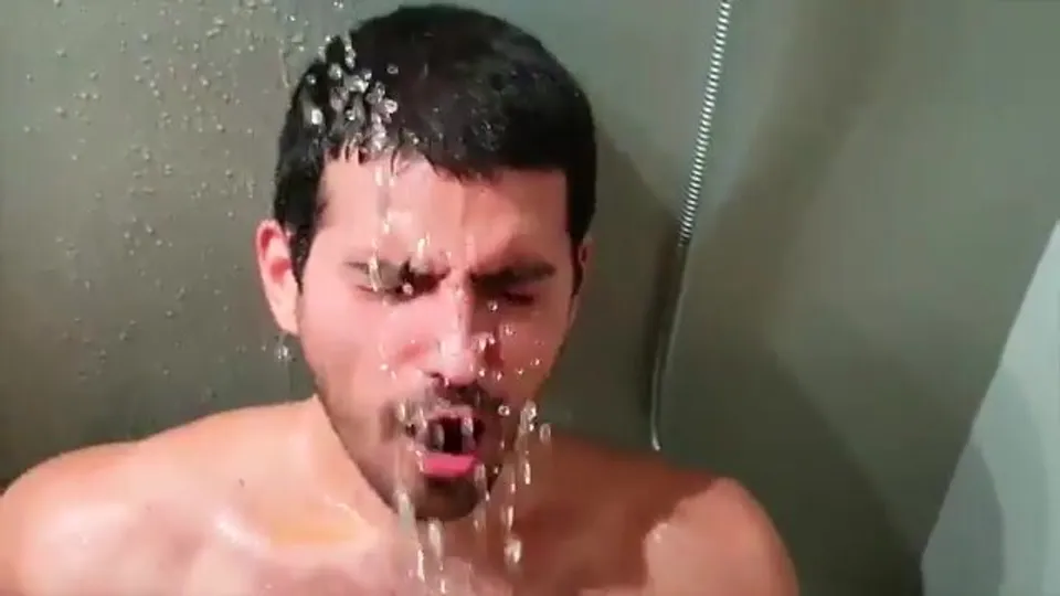 Hairy otter gets golden shower - ThisVid.com