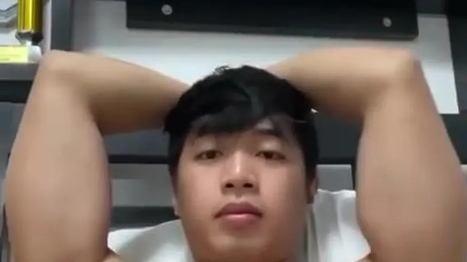 Asian Hunk's Nipple Play