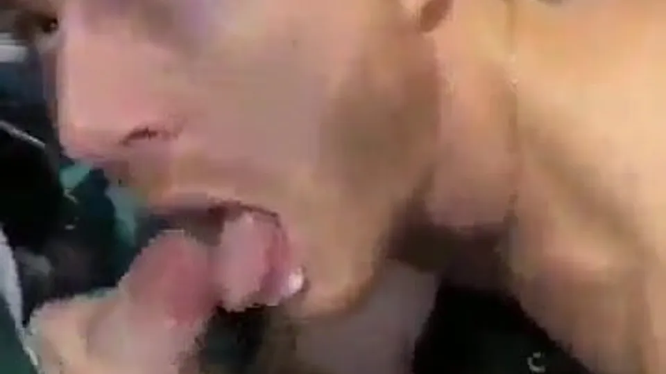 Handsome lad sucking cocks in public toilet - ThisVid.com