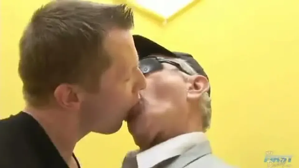 Hardcore with hairy grandpa