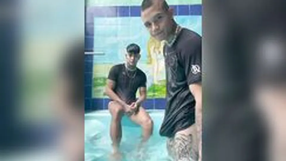 Harrow, FUN pool play boys porn