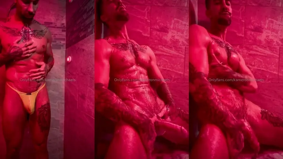 Having a shower and jerking off until I shoot a big thick load – Kameron Michaels (kameronmichaels)
