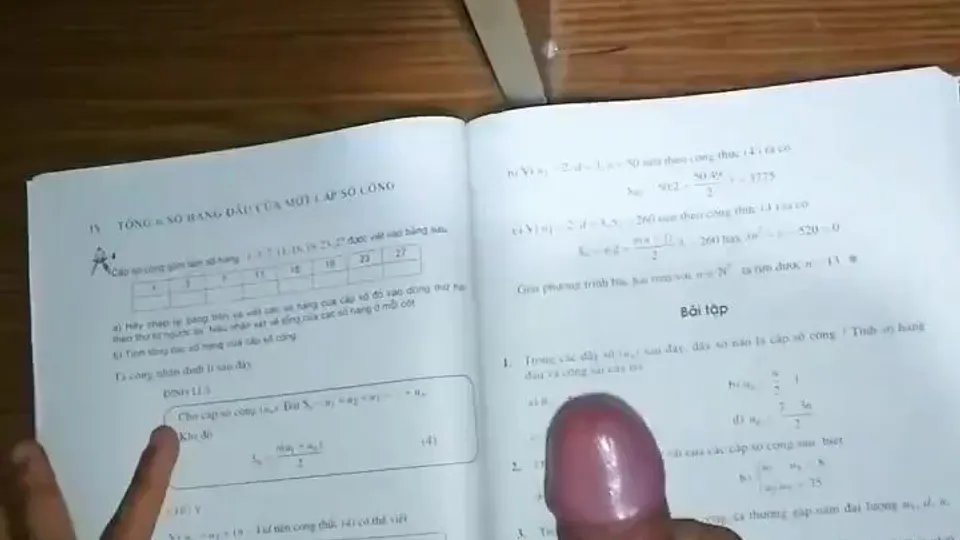He cums on his homework
