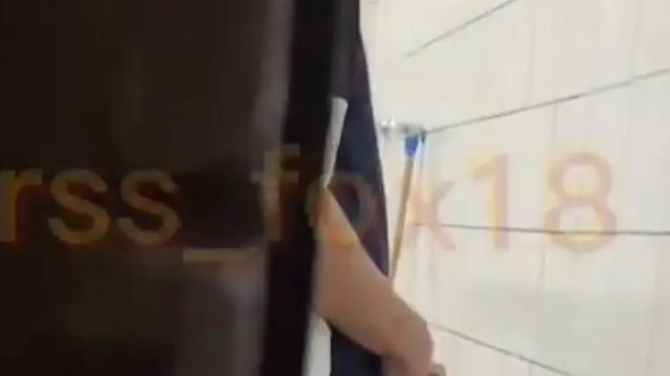 He hid in the bathroom and got lucky.