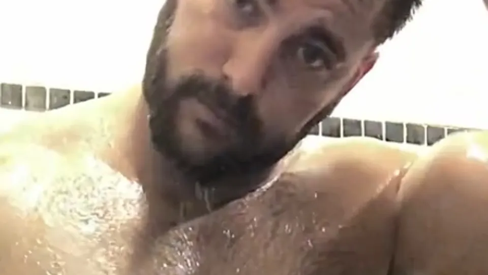 He showers with his monster cock, lol - ThisVid.com