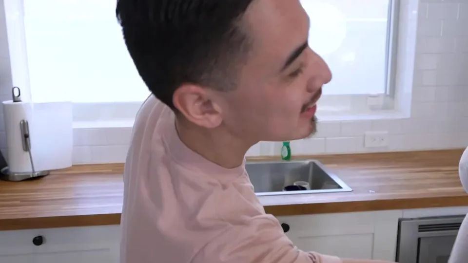 Hey stepbro how do you like my new tits