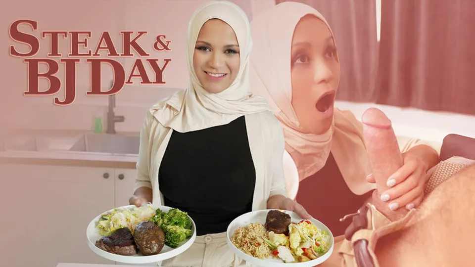Hijab Mylfs - Sergeant MilesJazmine Cruz - Steak and Blowjob Day 
