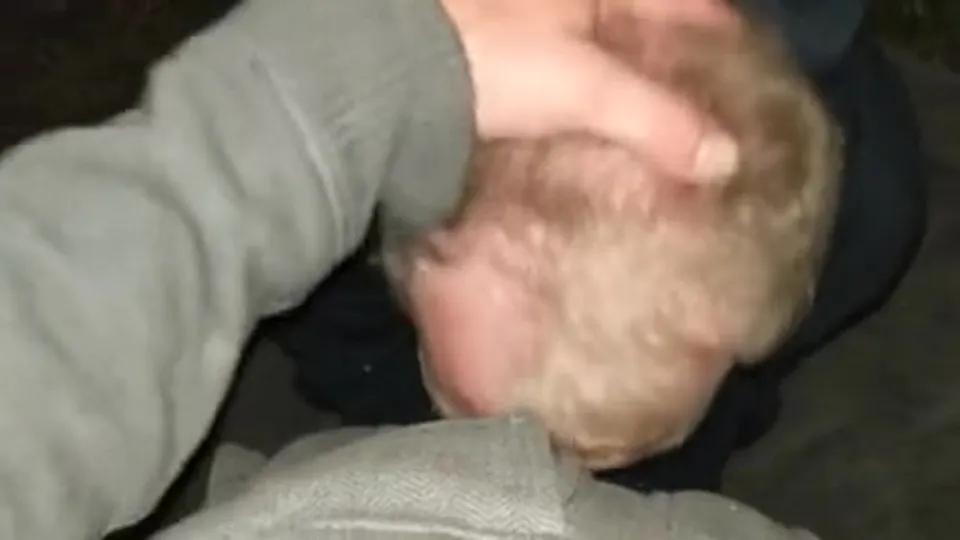 Homeless Dude Pukes When I cum In His Disgusting Mouth - ThisVid.com