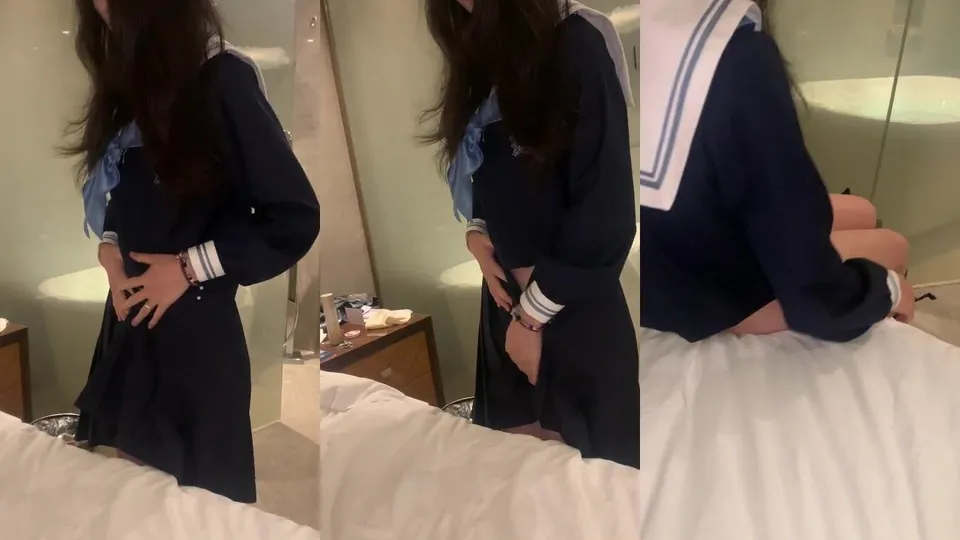 Hooking up with a school girl who is shy and stripping naked  
