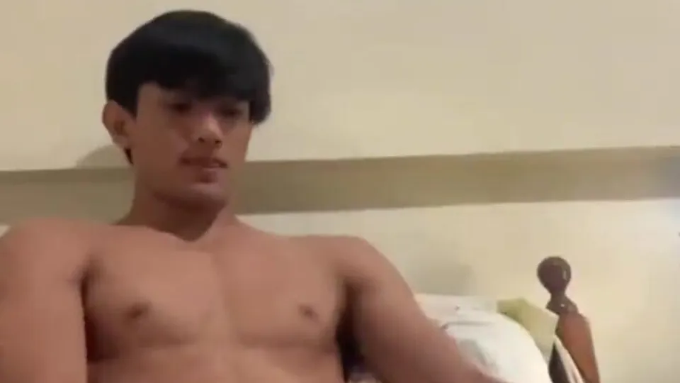 Horny Asian boy jacks off pt 2 - ThisVid.com