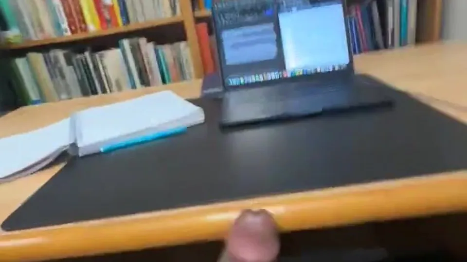 Horny Black guy at the office