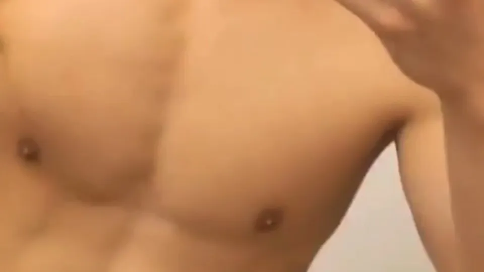 Horny boy blasts a big load on the mirror