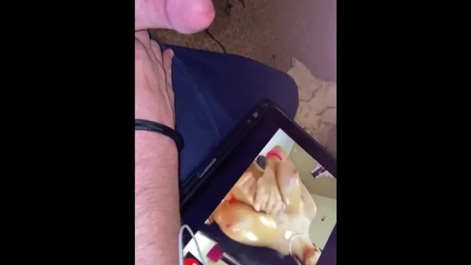 Horny Cum Filled Guy Edging to Couples on Pornhub Until Hard Cock Erupts