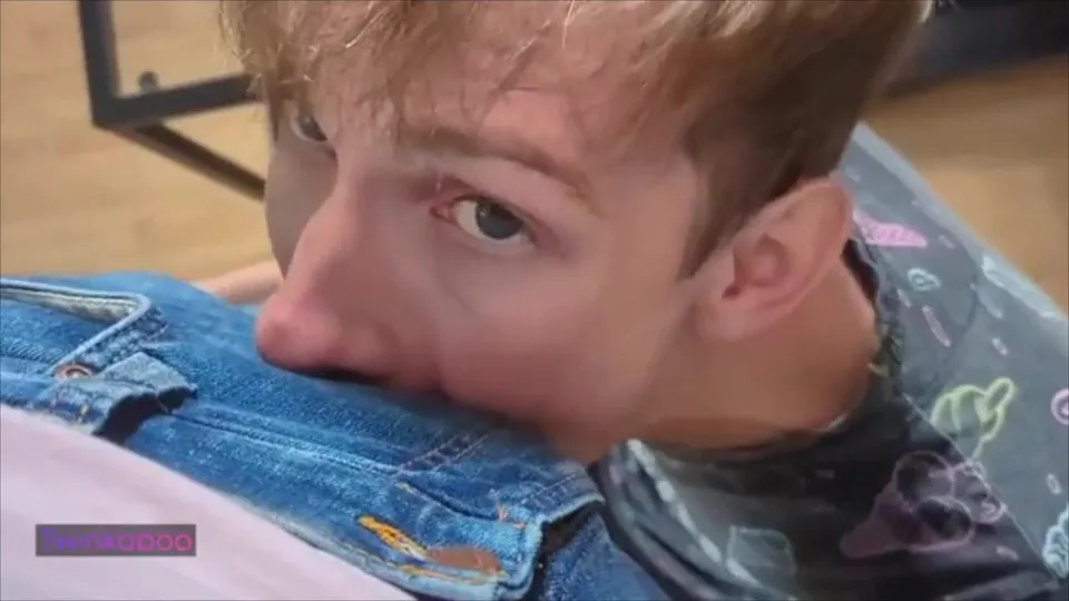 Horny daddy bangs slim blond boy slut