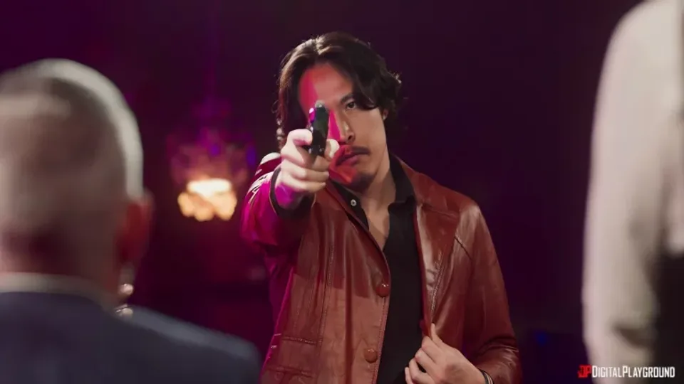 Trio Interracial: Compartilhando Mick Blue