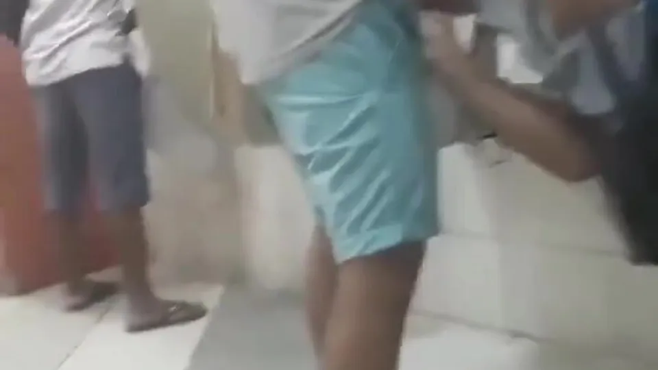 Horny lads cruising in bathroom - ThisVid.com