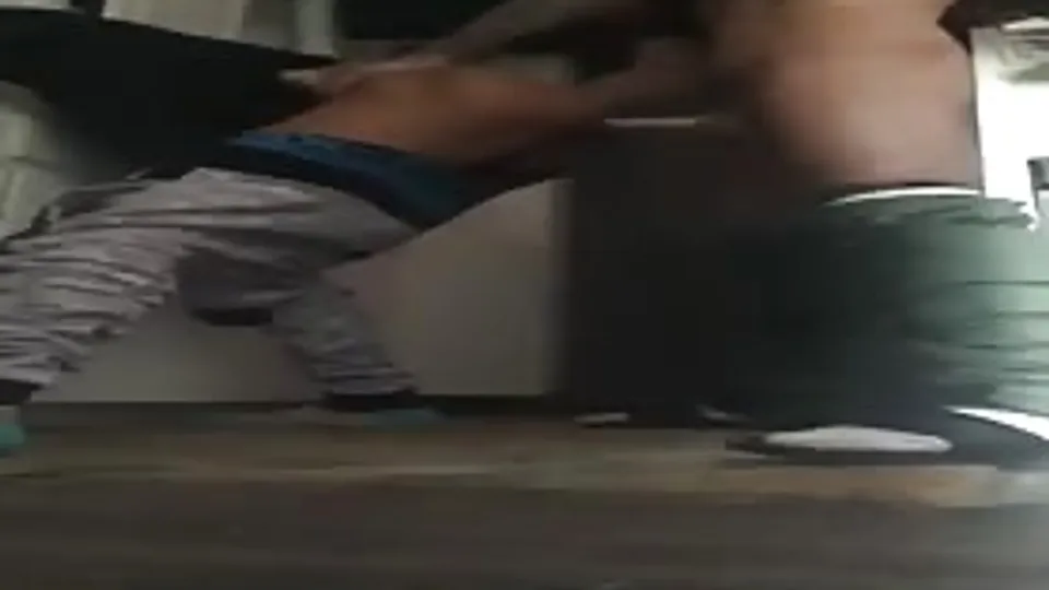 Horny niggas fucking in a subway station