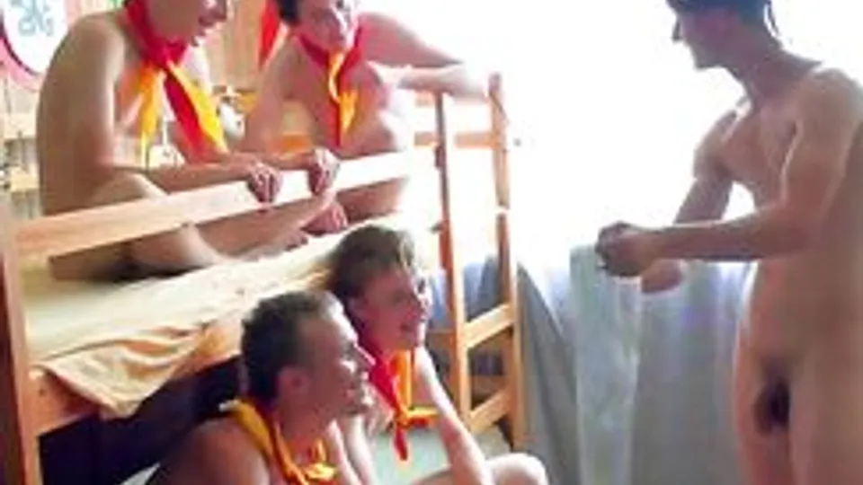 horny twink group gets measured