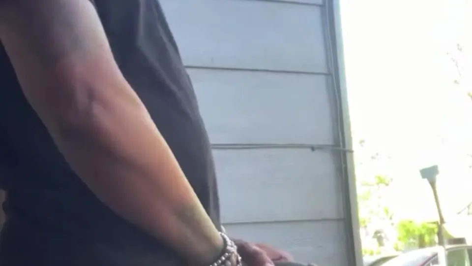 BBC Pissing Outside