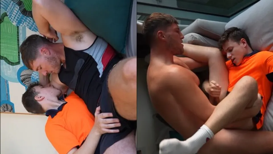 Hot Australian tradie boy Connor Peters (youngaussieboy98) gets fucked by huge young hunk after work - Connor Peters (youngaussieboy98) Porn -  | JustTheGays - justthegays.tv