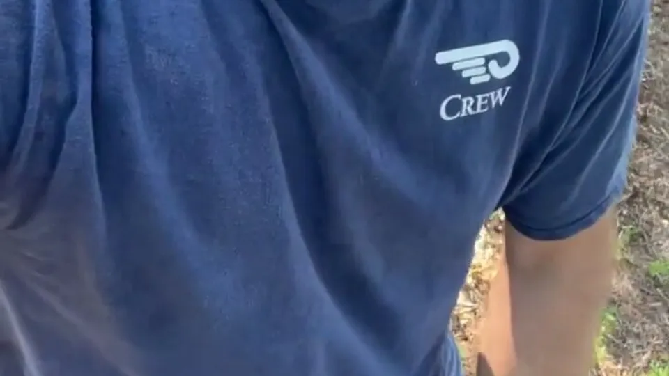 Bearded Country Guy Jerks Off Outdoors