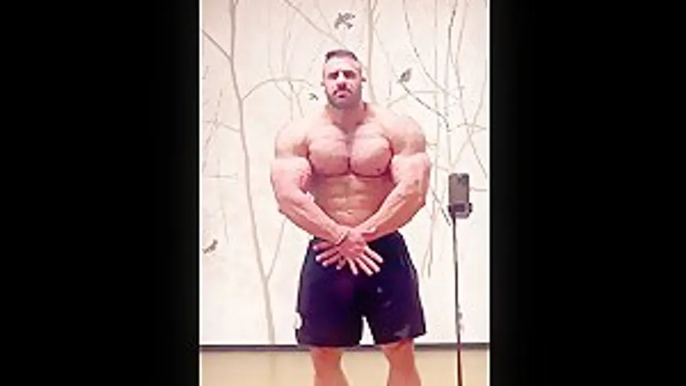 Hot, Beefy IFBB Pro Bodybuilder Dennis Reinhold.