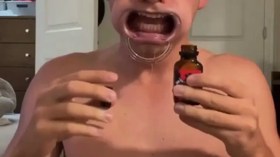 Hot Blond guy on Poppers