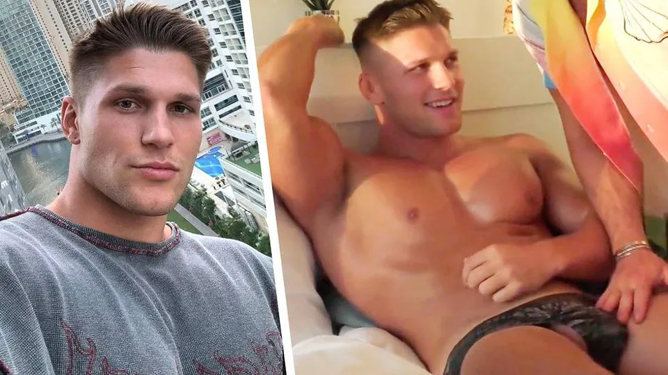 Hot Buff Euro Hunk lets a friend touch his assets