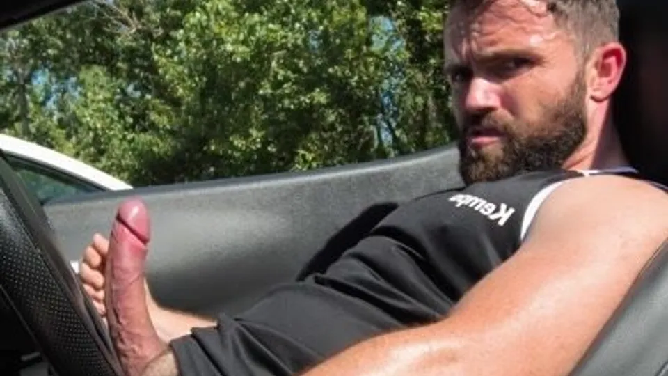 Hot French Guy Shooting Cum in Car - ThisVid.com