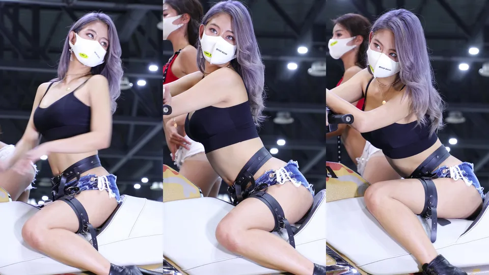 Hot girl exposed at the car show-5 