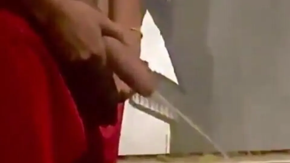 Hot guy with a HUGE dick taking a piss on the street - ThisVid.com