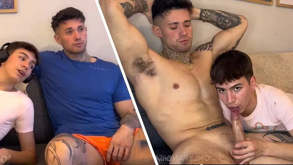 Hot hunk cannot resist a twink's seduction