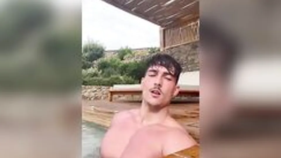 Hot Hunk in the Pool