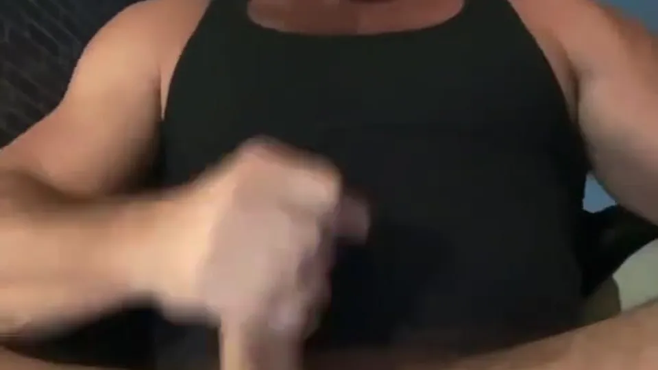 Muscular Dad Jerks Off