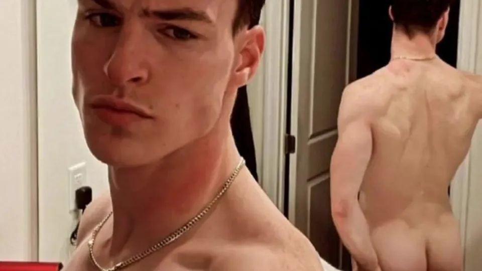 Hot Straight Dude Shows off in Homevids