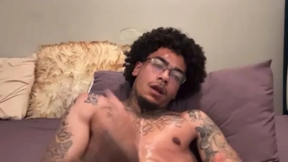 Hot tatted latino jerks off - ThisVid.com