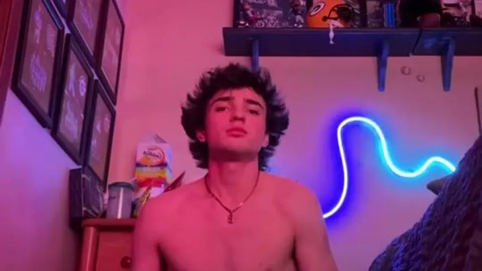 Hot teen eats his cum
